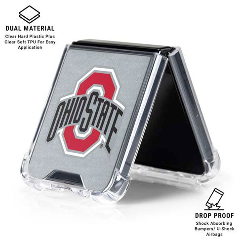 Ohio State University OSU Logo Galaxy Z Flip6 Clear Case